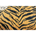 Tigre impresso microfibra chenille tecido (fth31892)